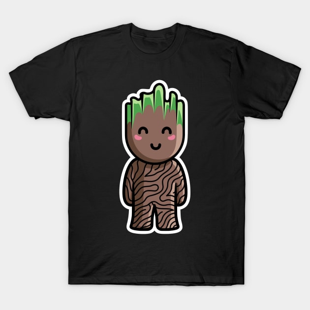 Kawaii Cute Baby Groot T-Shirt by freeves